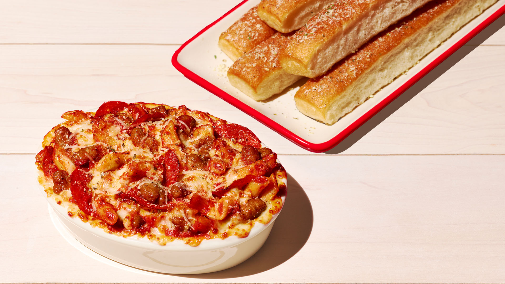 Oven-Baked Italian Meats Pasta